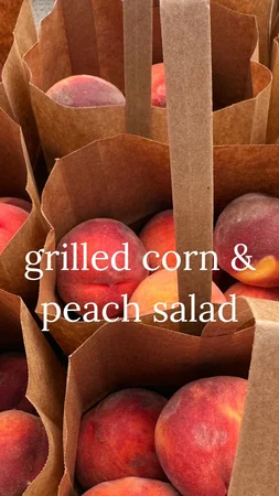 Chipotle Honey Salmon With The Most Amazing Grilled Corn, Peach, And — photo from Instagram